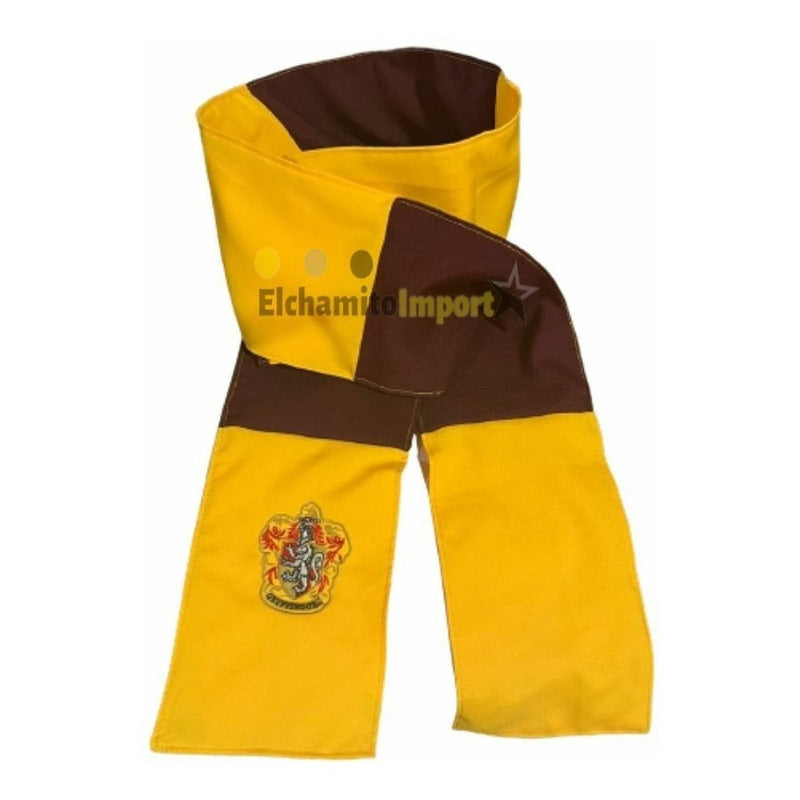 Bufanda Harry Potter Gryffindor + Lentes Amarillo-burdeo