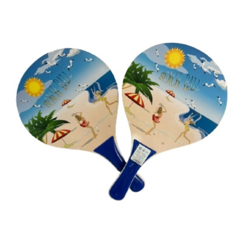 Set Paleta Raqueta Playera + Pelota
