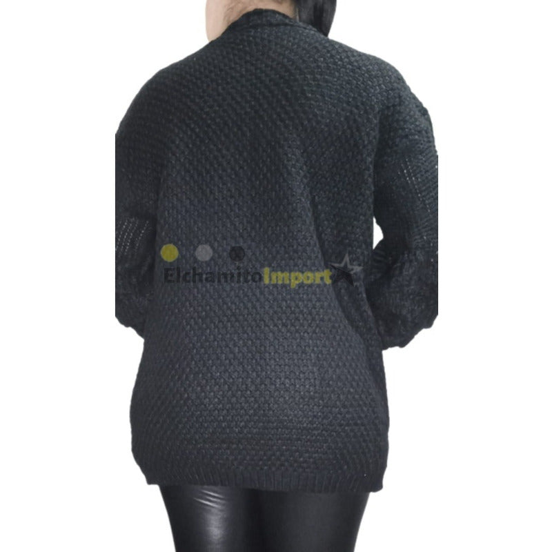Chaleco Cardigans Manga Globo Lana Mujer