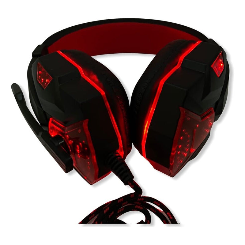 Audífonos Gamer Soyto Sy830 Para Ps4/pc/xbox/smartphone Rgb Rojo