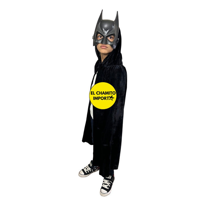 Capa Superhéroe Con Antifaz Batman Niño
