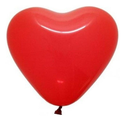 Pack 12 Uds Globos Decorativos De Látex Con Forma De Corazón