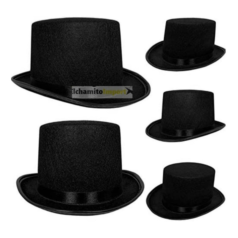 Sombrero De Mago + Varita + Guantes Para Adulto