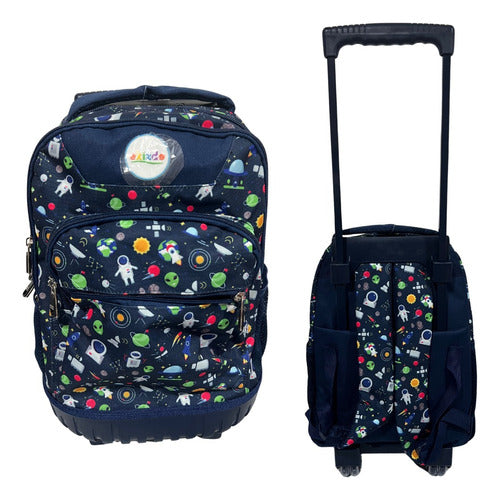 Pack Mochila Trolley + Lonchera + Estuche / Niños/ Ekizde