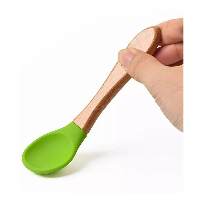Bowl Plato + Cucharra Silicona Bebé