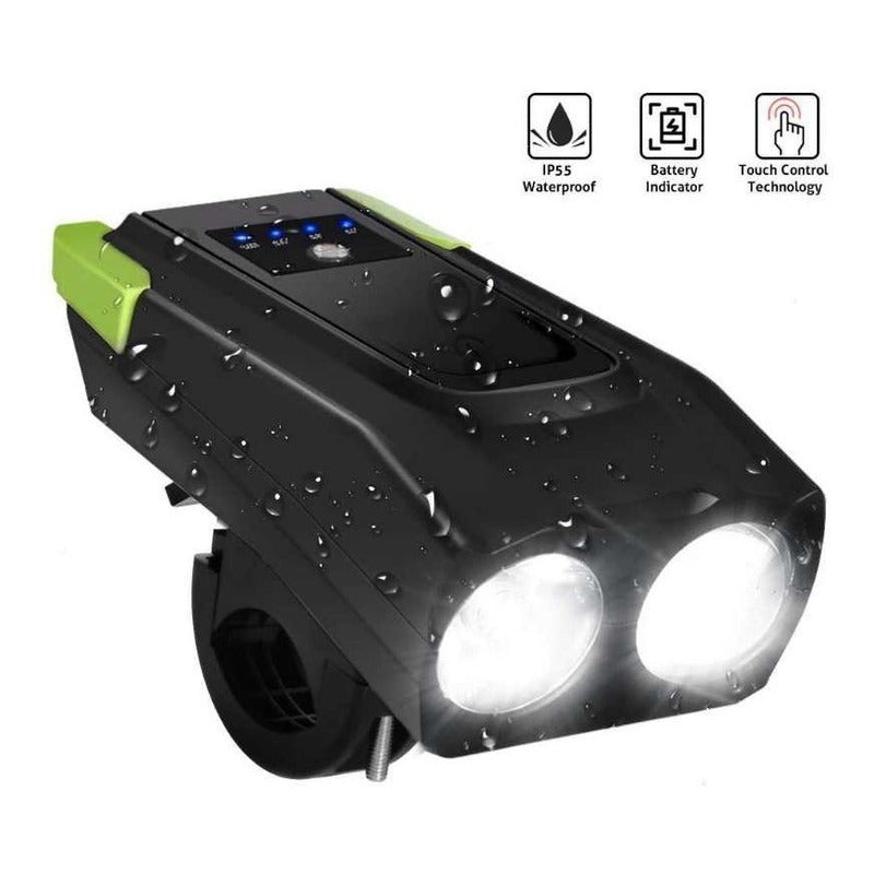 Luz Interna Delantera Bicicleta Recargable