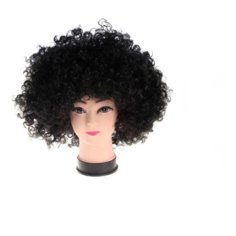 Peluca Afro Para Adultos Niños Niñas - Halloween Cosplay