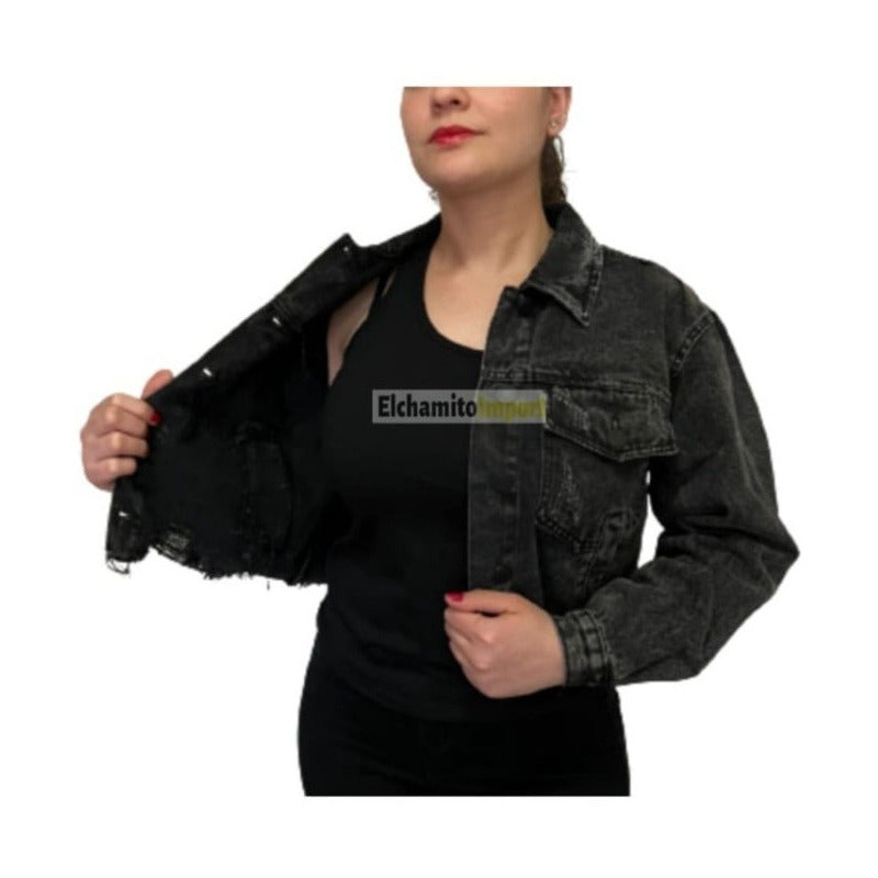 Chaqueta Mezclilla - Jeans - Moda Mujer
