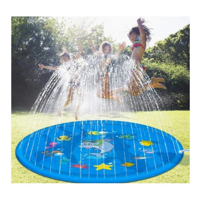 Piscina Alfombra Rociador 170x170cm Juego Infantil