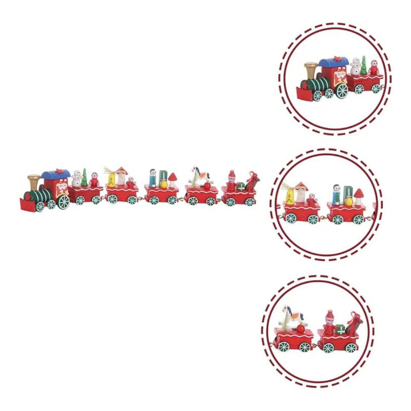Tren Navidad Decoracion Navideña Adorno Arbol Navidad 30 Cm 30 Cm