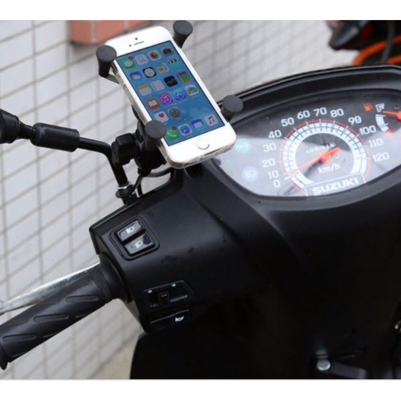 Soporte De Celular Para Moto Con Cargador