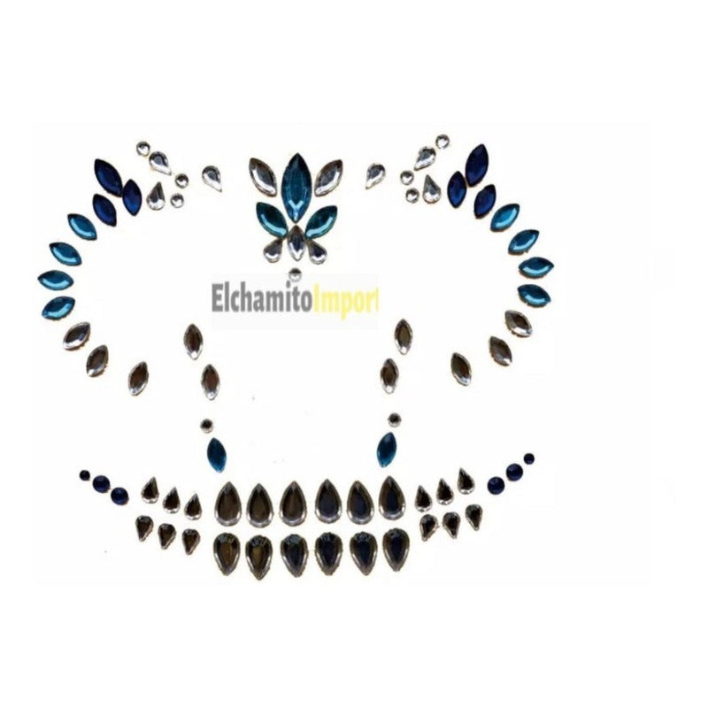 Face Sticker Gemas Cristales Rostro Cosplay Halloween