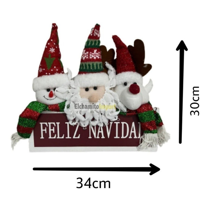 Adorno Colgante Navideño Decoración Puerta Rojo/verde