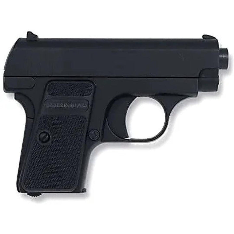 Pistola Airsoft Gun V6 + Balines Negro