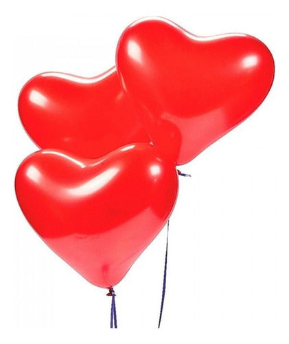 Pack 12 Uds Globos Decorativos De Látex Con Forma De Corazón