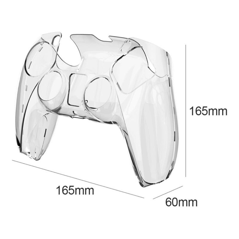 Carcasa Protectora Control Playstation 5 + 4 Grip Transparente