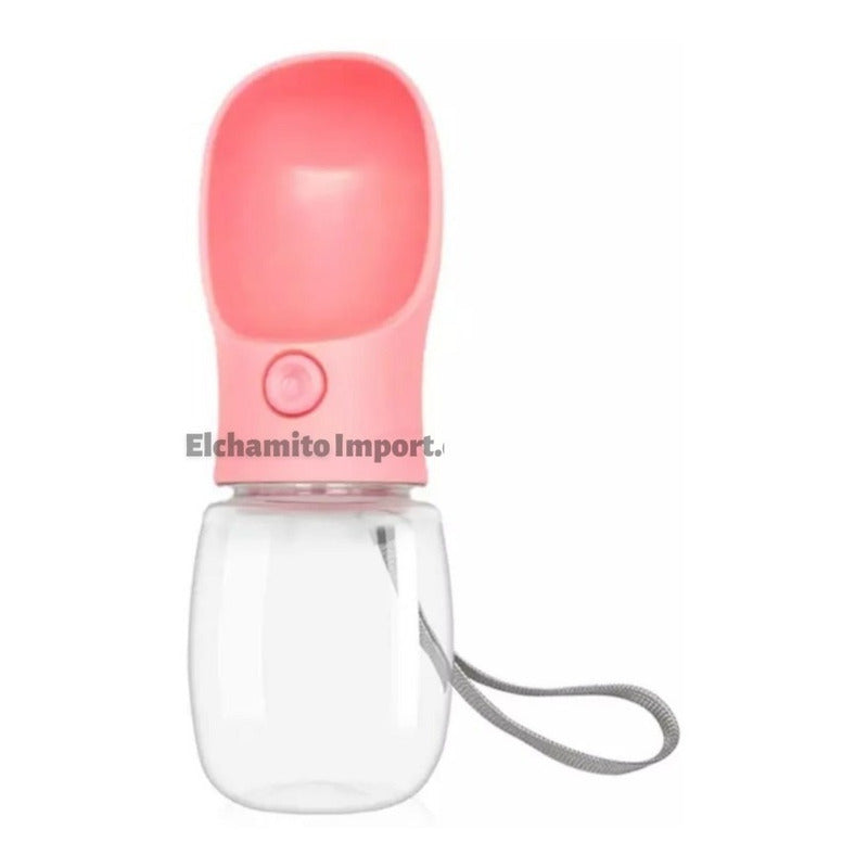 Bebedero Botella Agua Mascota Taza Hidratación Paseo 350ml