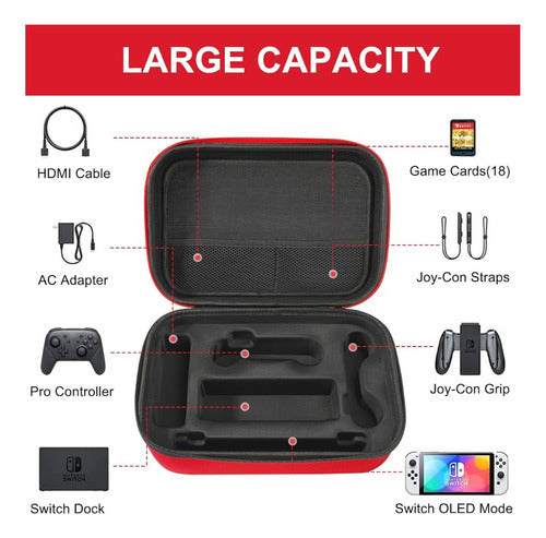 Bolso Rigido Pokemon Nintendo Switch / Switch Oled