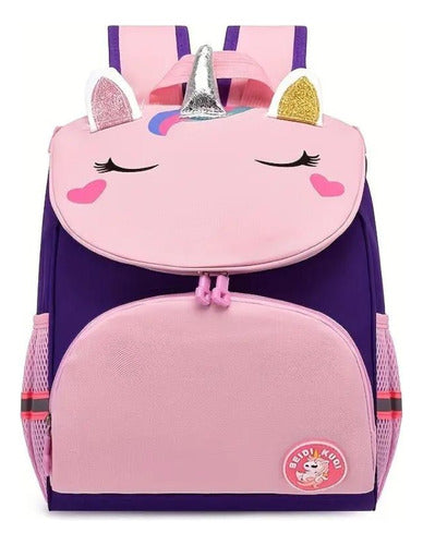 Mochila Infantil Escolar Unicornio/dinosaurio
