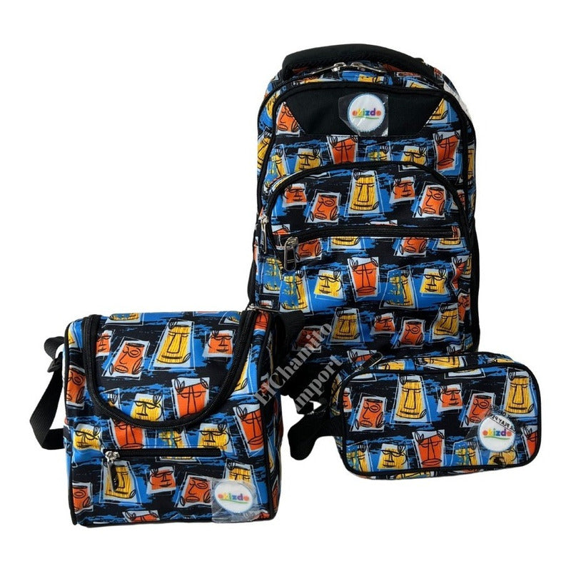 Pack Mochila Trolley + Lonchera + Estuche / Niños/ Ekizde