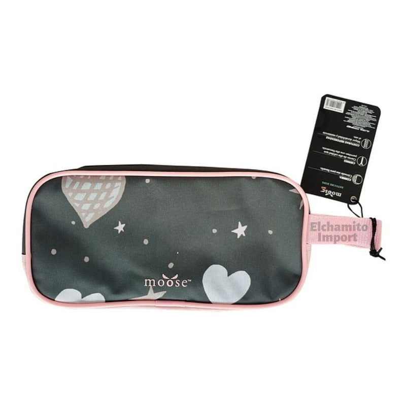Pack Escolar Mochila + Estuche + Lonchera Moose Corazones