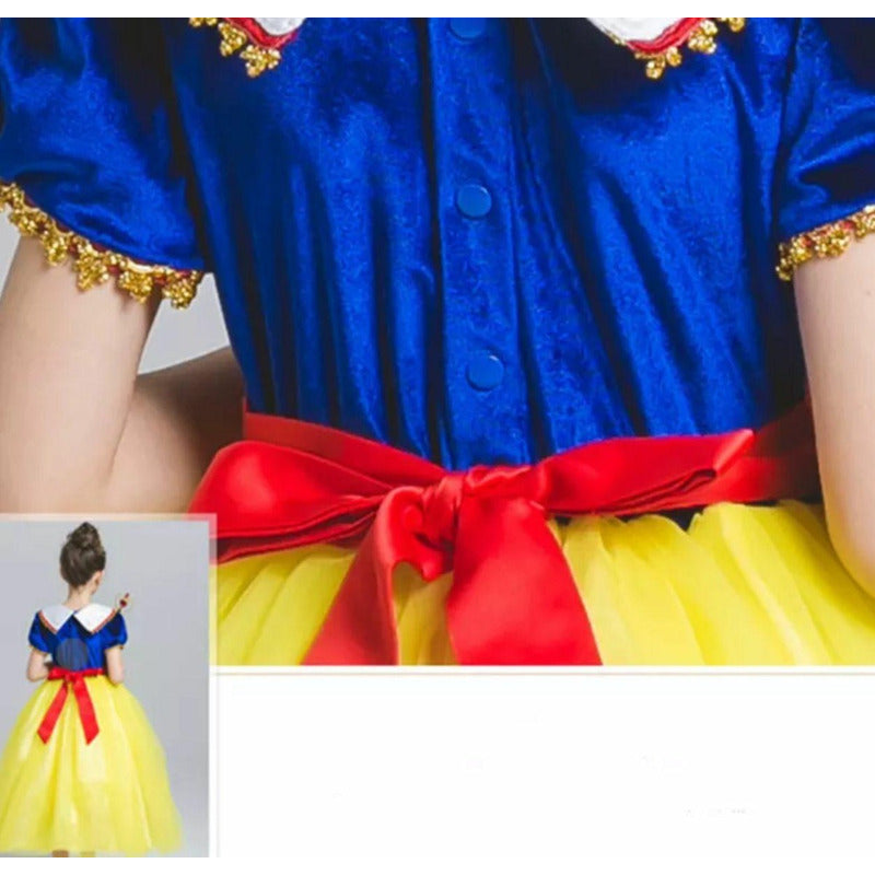 Disfraz Vestido Princesa Blancanieves Niña