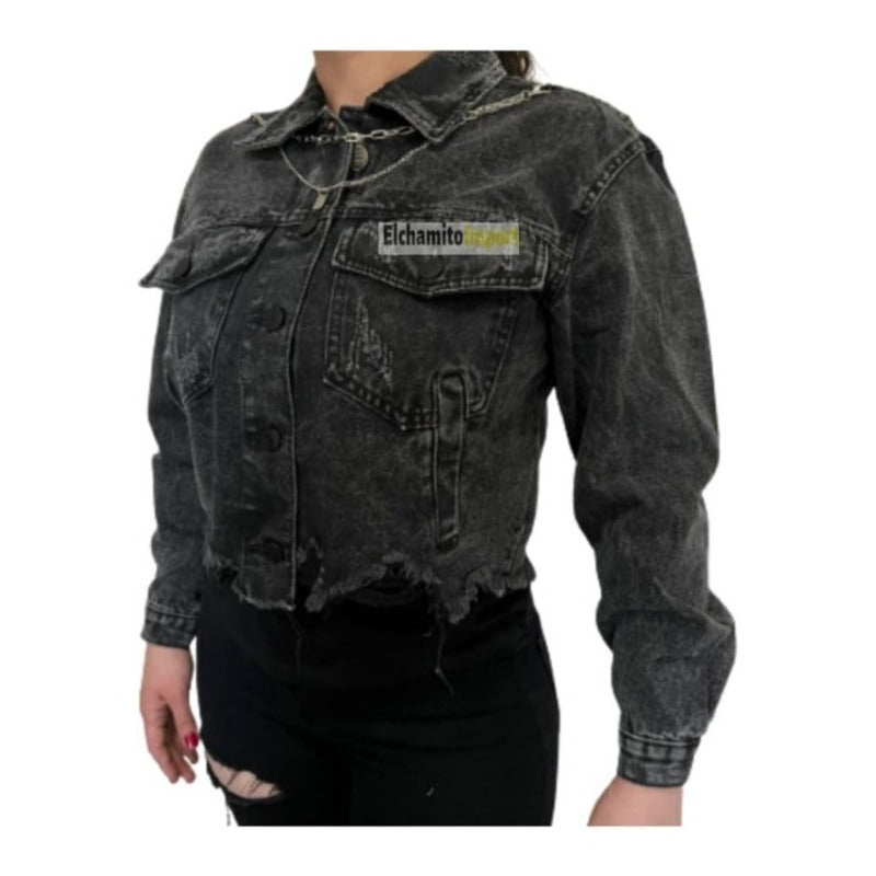 Chaqueta Mezclilla - Jeans - Moda Mujer