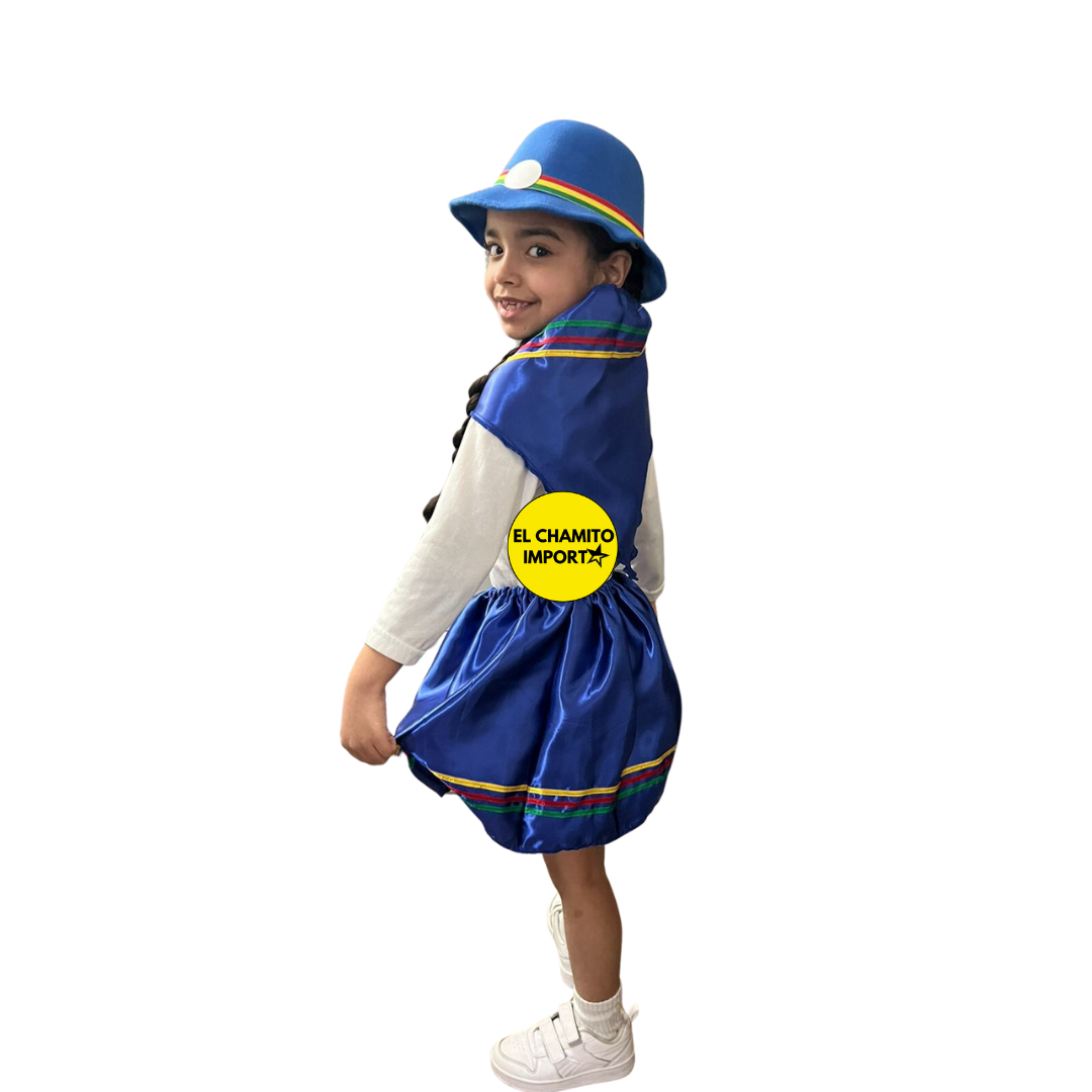 Traje Nortino Niña Baile / Fiestas Patrias