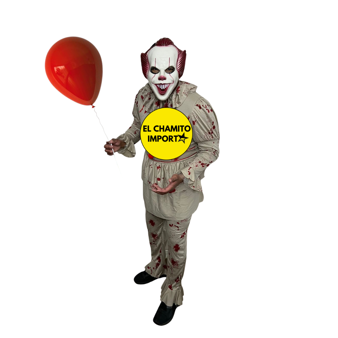 Disfraz Payaso Asesino It Pennywise Adulto+mascara Halloween