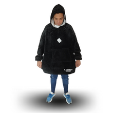 Maxi Poleron Sherpa Bata Manta Capucha. Frazada Invierno