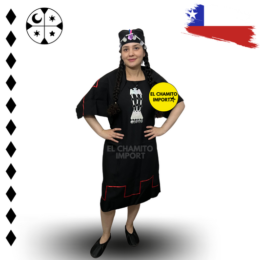 Traje Vestimenta Mujer Mapuche