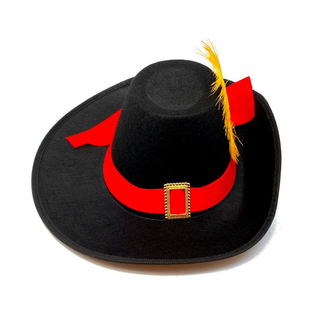 Sombrero Gorro Disfraz Mosquetero Cosplay Gato Con Botas