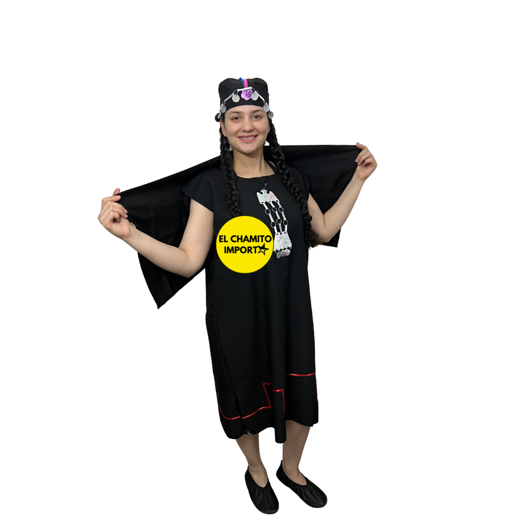Traje Vestimenta Mujer Mapuche