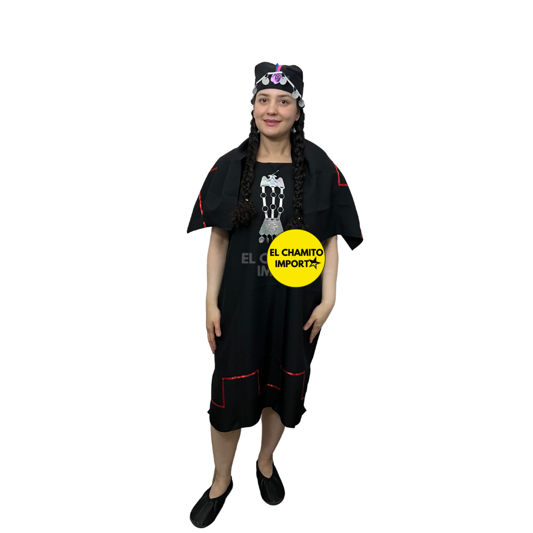 Traje Vestimenta Mujer Mapuche