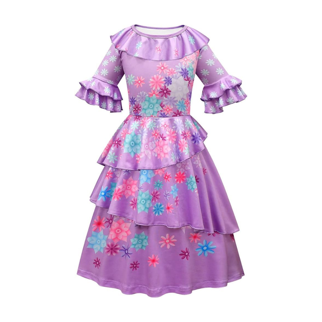 Disfraz Vestido Isabela Madrigal Encanto Cosplay Halloween