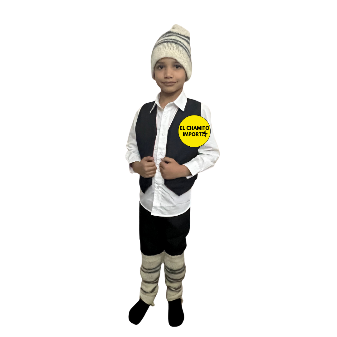 Traje Tipico Chilote Niño/ Baile Fiestas Patrias Chile
