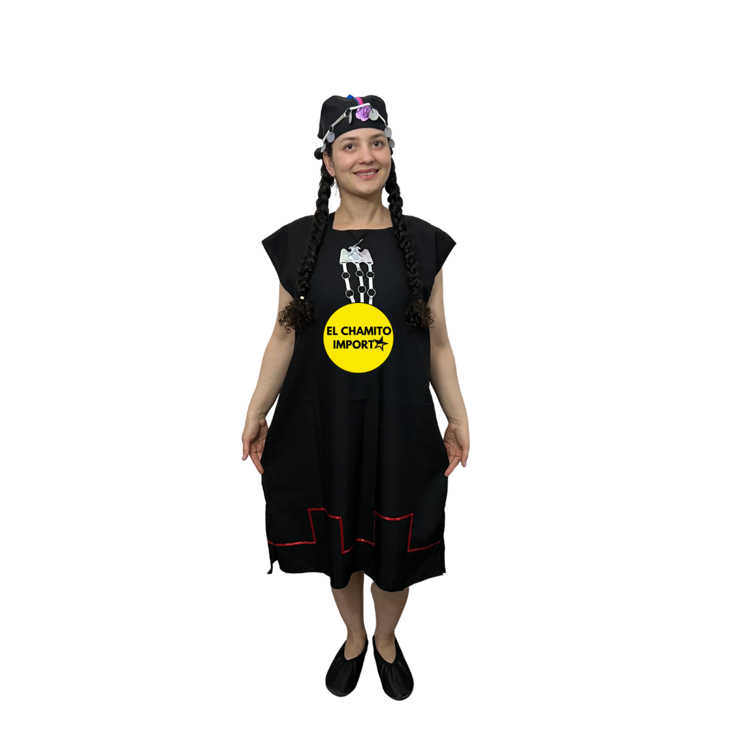 Traje Vestimenta Mujer Mapuche