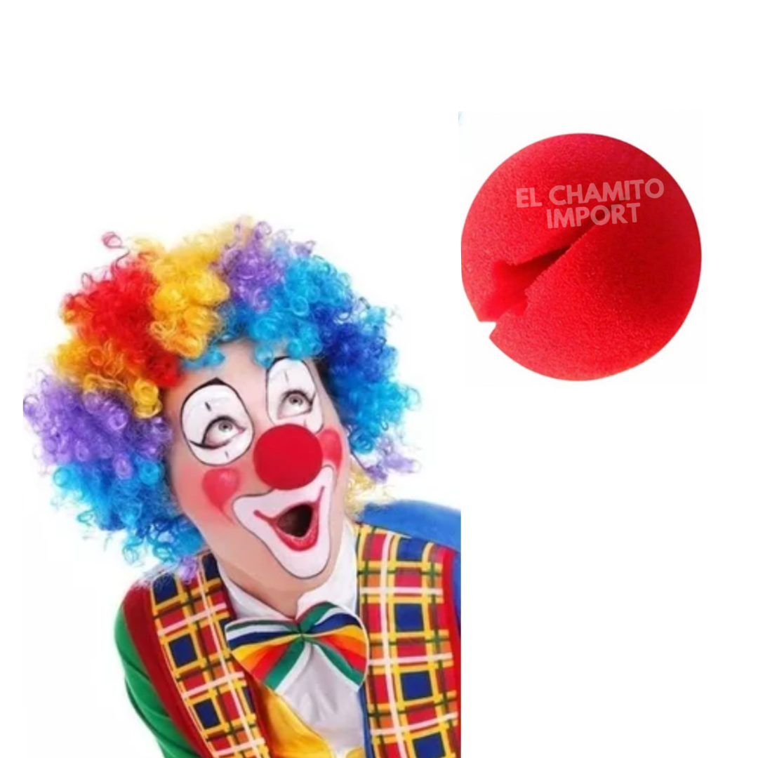 Nariz De Payaso Rojo