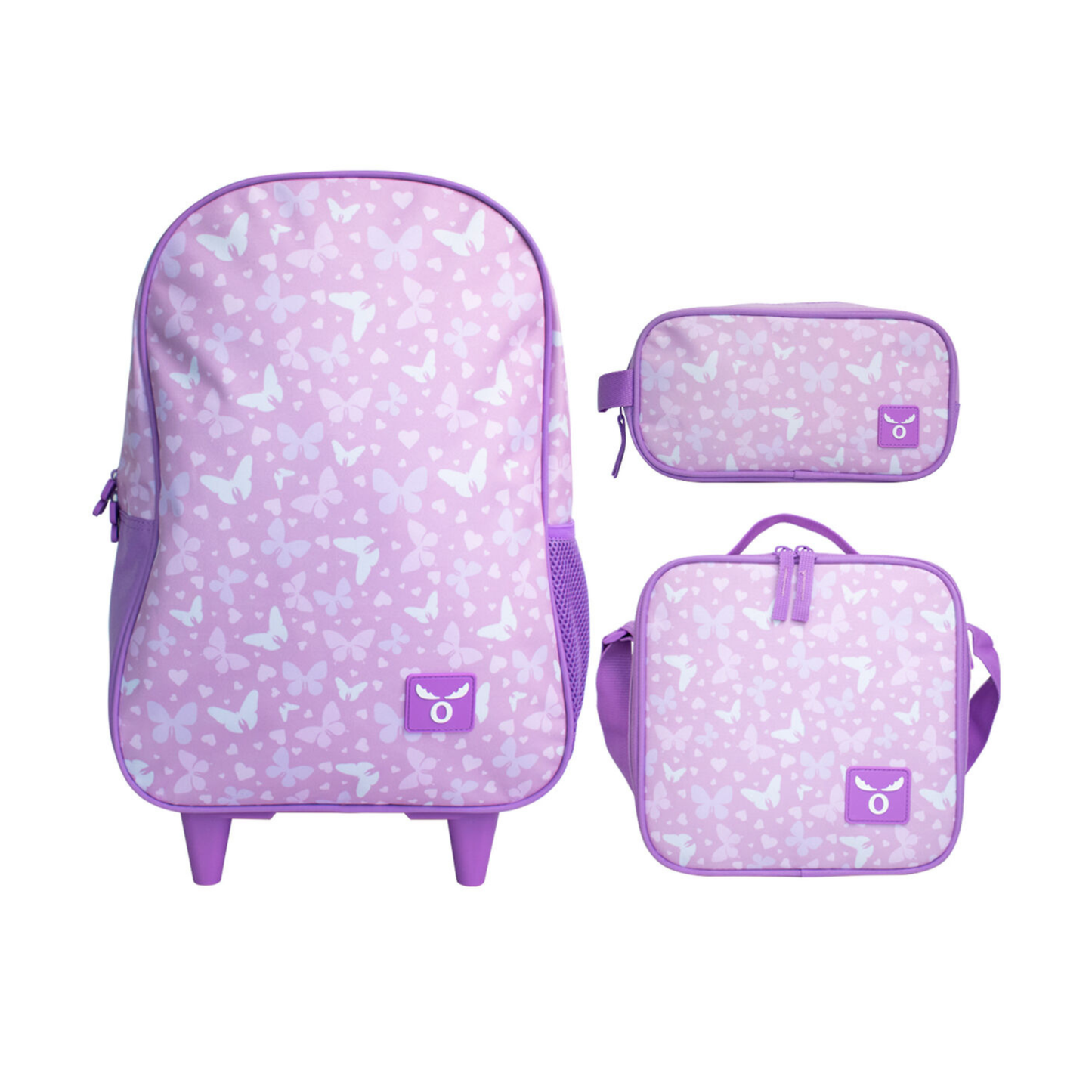 Pack Mochila Escolar Con Ruedas + Lonchera +estuche/moose