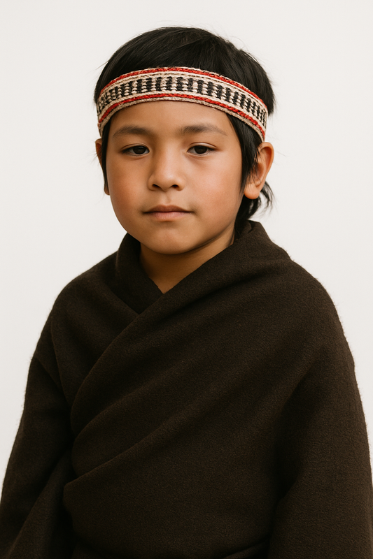 Trarilonco - Cintillo Mapuche Hombre - Niño 80cm
