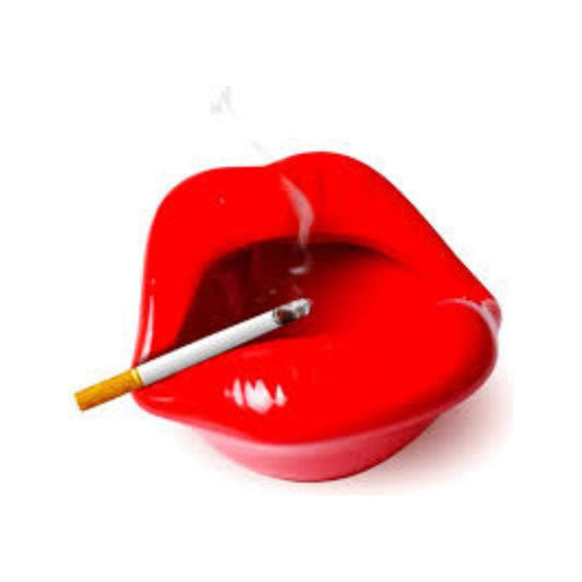 Cenicero Decorativo Diseño Boca Labios Rojo Boca/ Labios