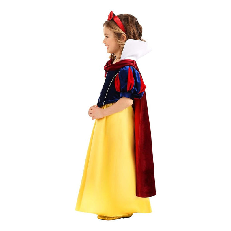Disfraz Blancanieves Niña Con Capa Amarillo 12-14