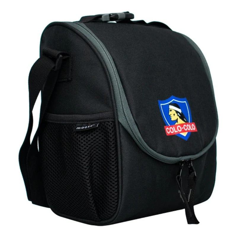 Lonchera Escolar Colo Colo Moose Cc Equipos Fanatikos Color Negro Liso