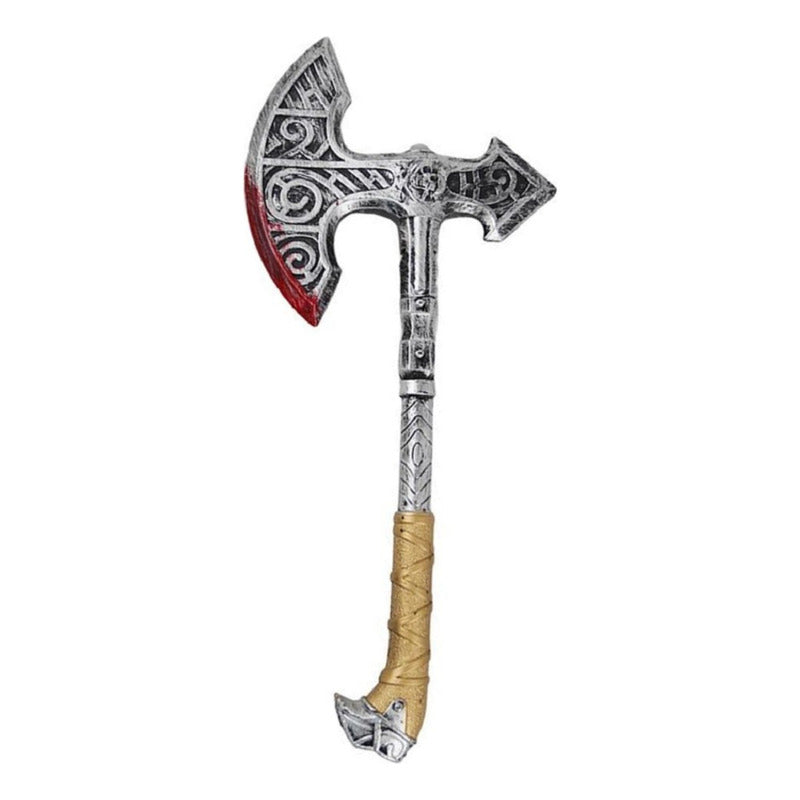 Hacha Falsa Guerrero Romano Y Vikingo - Cosplay Divertido Plata