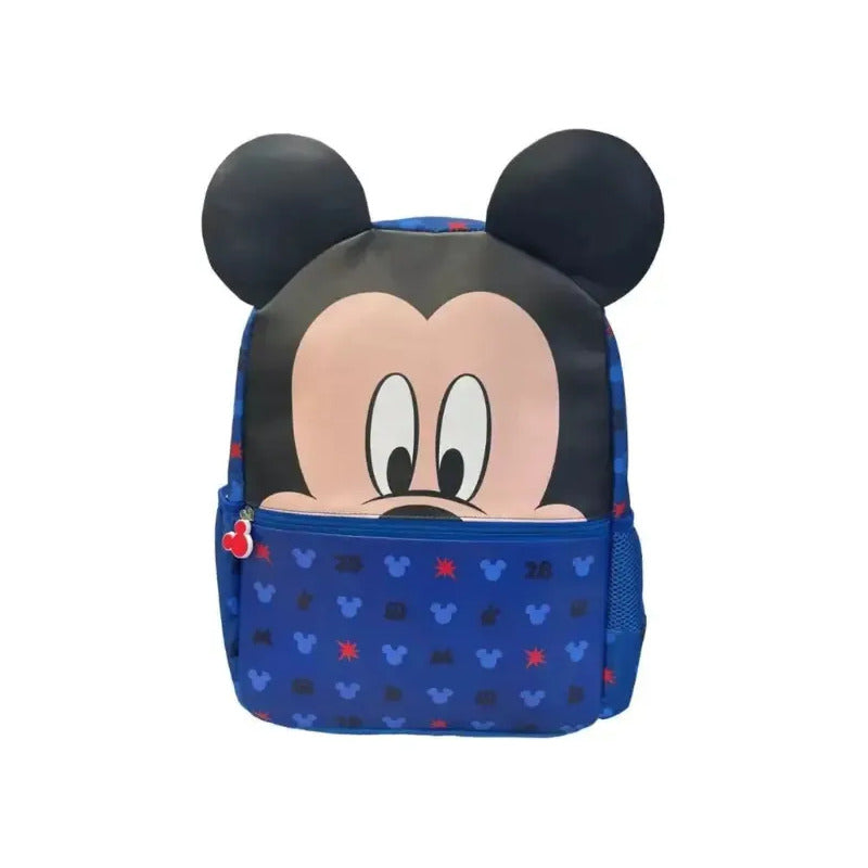 Mochilas Disney Con Capucha 3d Para Niños Color Azul Diseño De La Tela Mickey