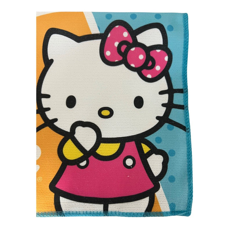 Set Higiene Dental Toalla + Cepillo Hello Kitty Escolar Niña