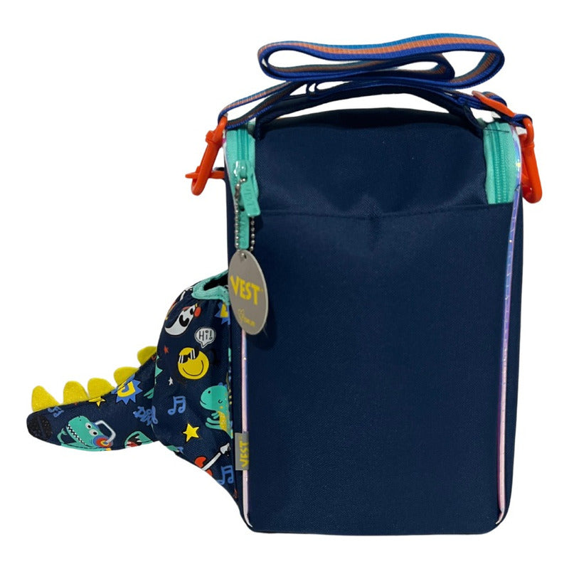 Lonchera Termica Con Bolsillo Para Botella Lonchera Escolar