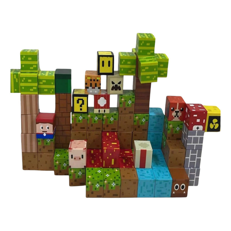 Pack 84 Cubos Bloques Magnéticos Construcción 84