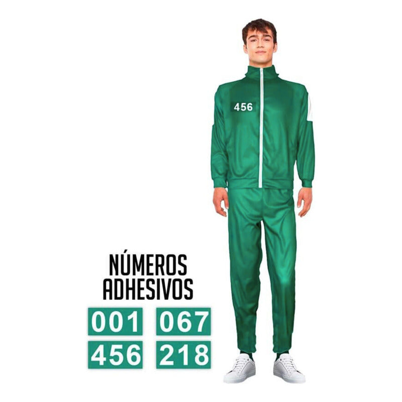 Disfraz De Competidor - Jugador Cosplay Verde Xl