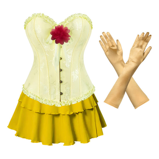 Disfraz Princesas Sexys Mujer Cosplay Amarillo-bella L